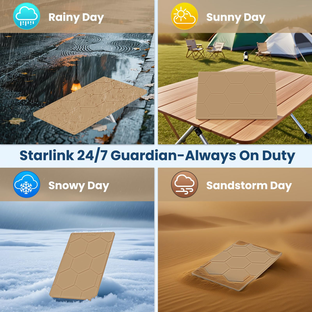 STARGEAR Starlink Gen 3 Case quick-install design for tool-free setup.