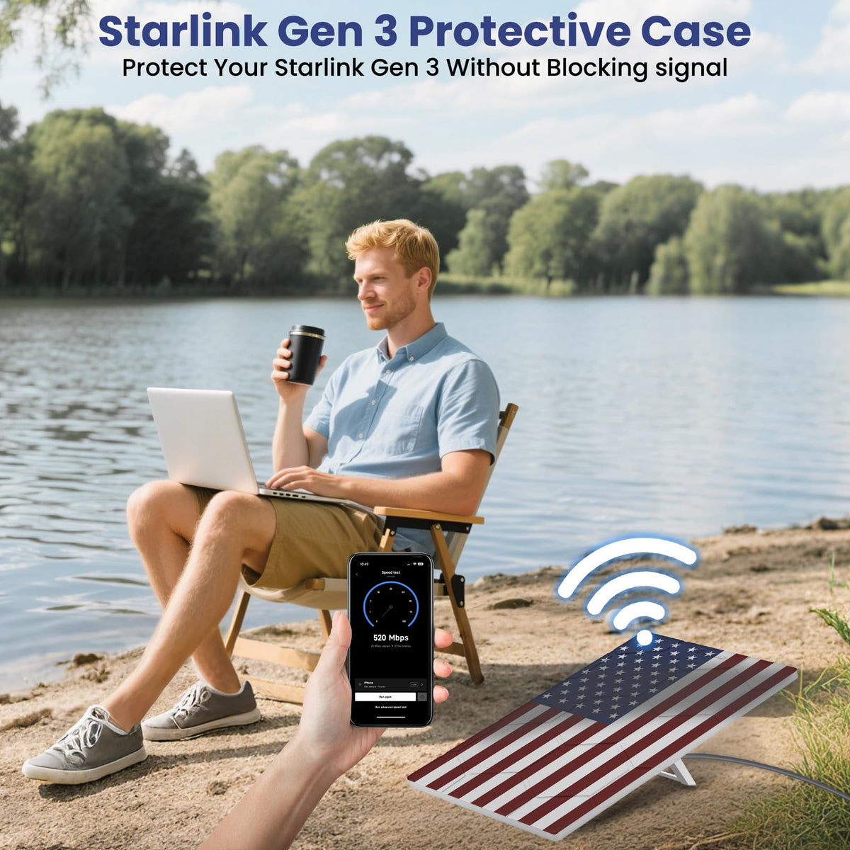 STARGEAR Starlink Gen 3 hexagonal design promotes airflow and improved shock absorption.