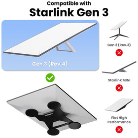 STARGEAR Starlink Gen3 mount features rust‑proof die‑cast aluminum body.