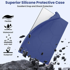 STARGEAR Starlink Gen 3 navy cover top view showing hex pattern for heat dissipation