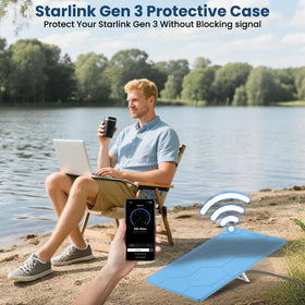STARGEAR Starlink Gen 3 quick install cover enables tool-free mounting.