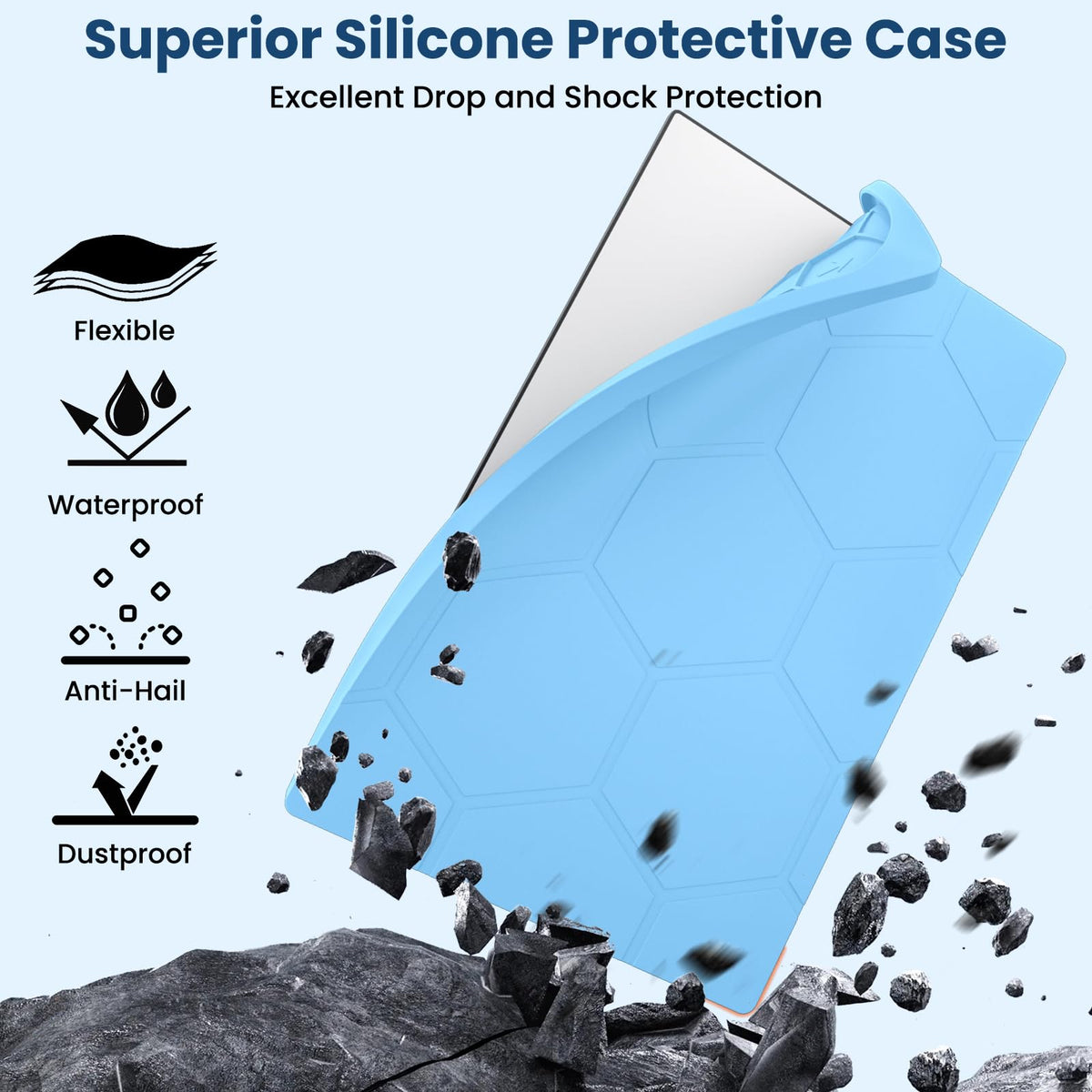 STARGEAR silicone durable cover provides flexible protection against scratches and dust.