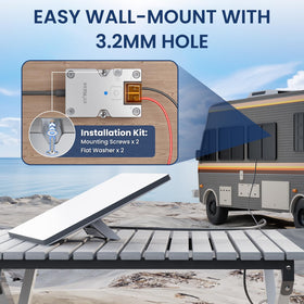 STARGEAR adapter scale beside a hand to show compact size and easy handling