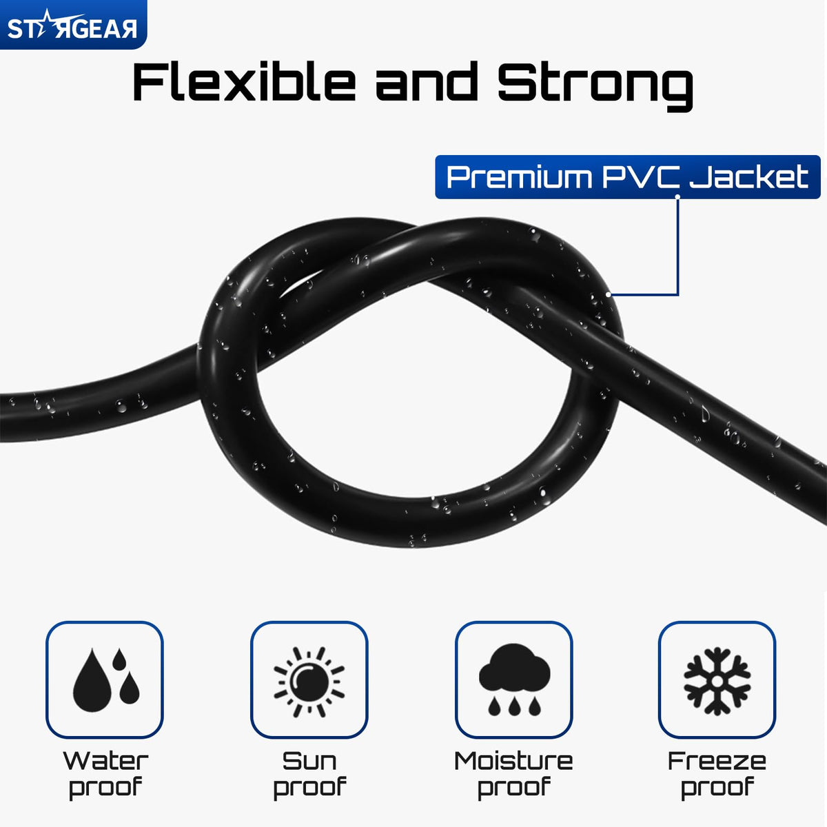 STARGEAR cable plugged into Starlink Mini terminal illustrating plug-and-play ease