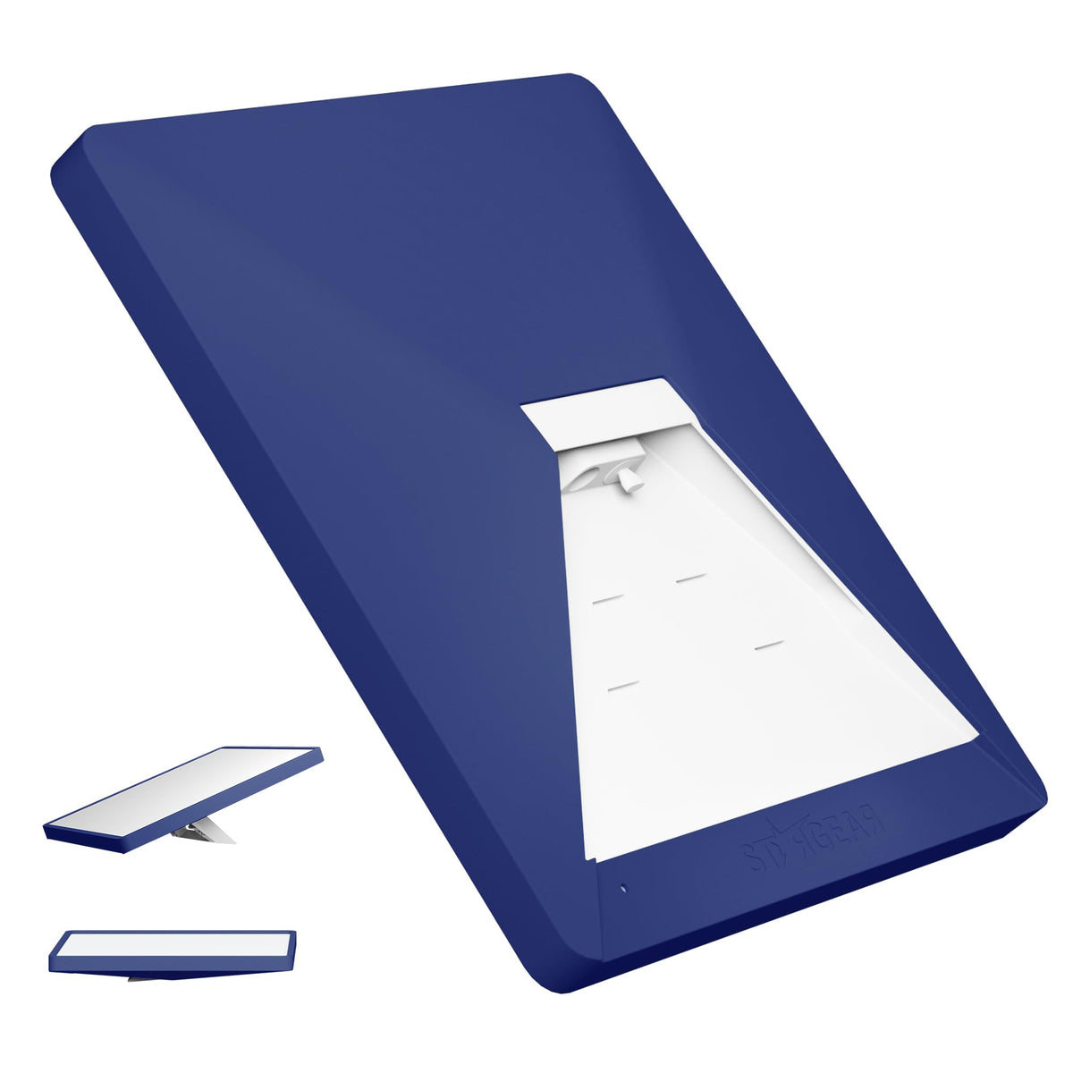 STARGEAR front view of navy silicone case showing sleek protection benefit