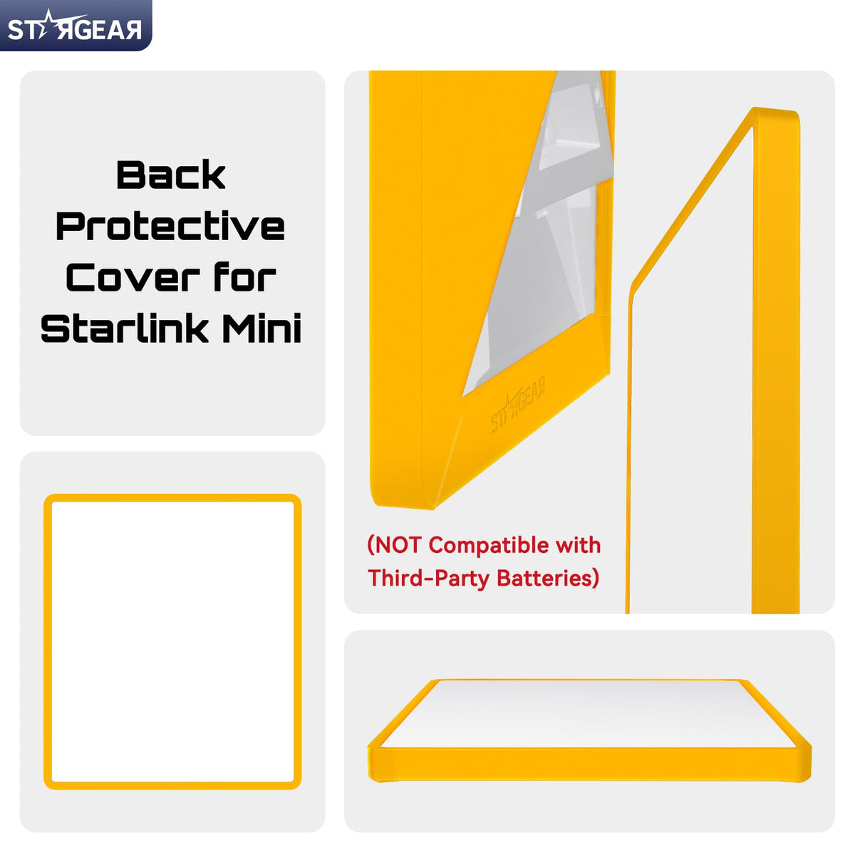 STARGEAR Starlink Mini Case side protection shows durable silicone body
