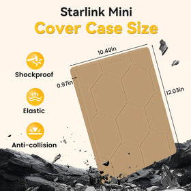 STARGEAR Starlink Mini being wiped clean showing low-maintenance surface