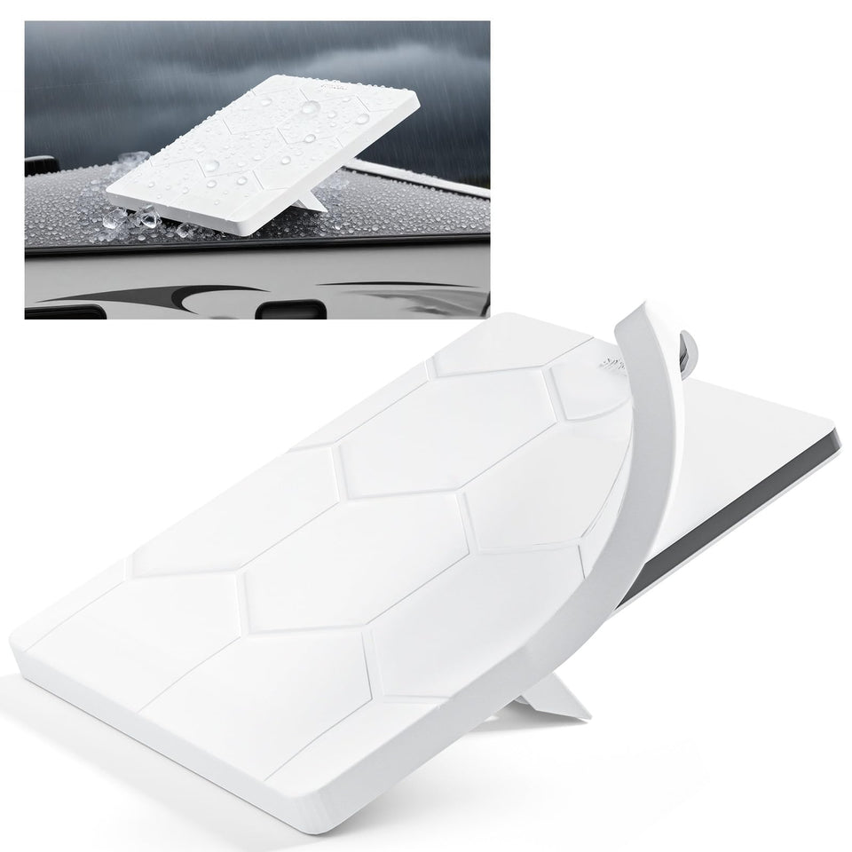 STARGEAR front view of white Starlink Mini case showing protective fit and clean look