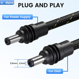 STARGEAR cable laid next to ruler showing 6.5FT length for correct scale and fit