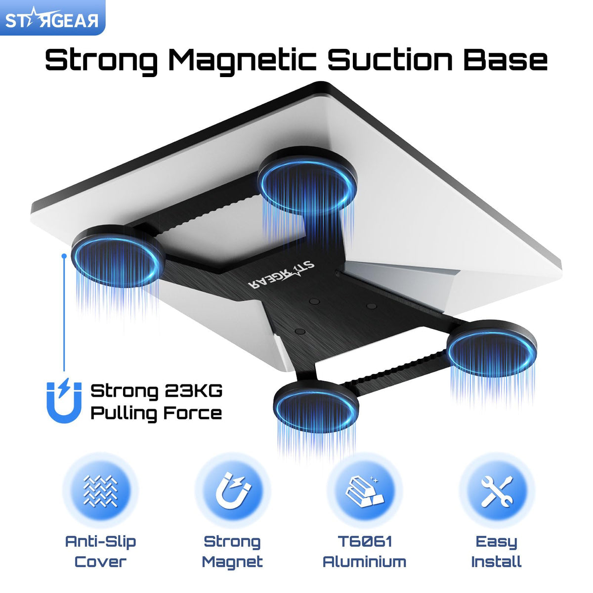 STARGEAR Starlink Mini Mount locking mechanism prevents theft and accidental disconnections.