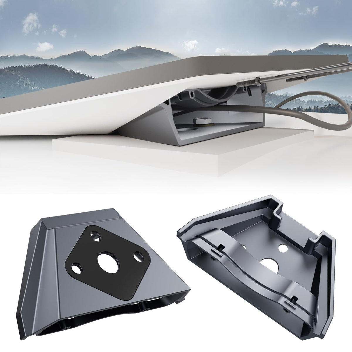 STARGEAR Starlink Mini Mount with locking mechanism secures the dish against theft on the move