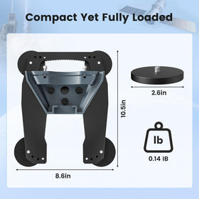 STARGEAR Starlink Mini Mount portable design for easy transfers between vehicles.