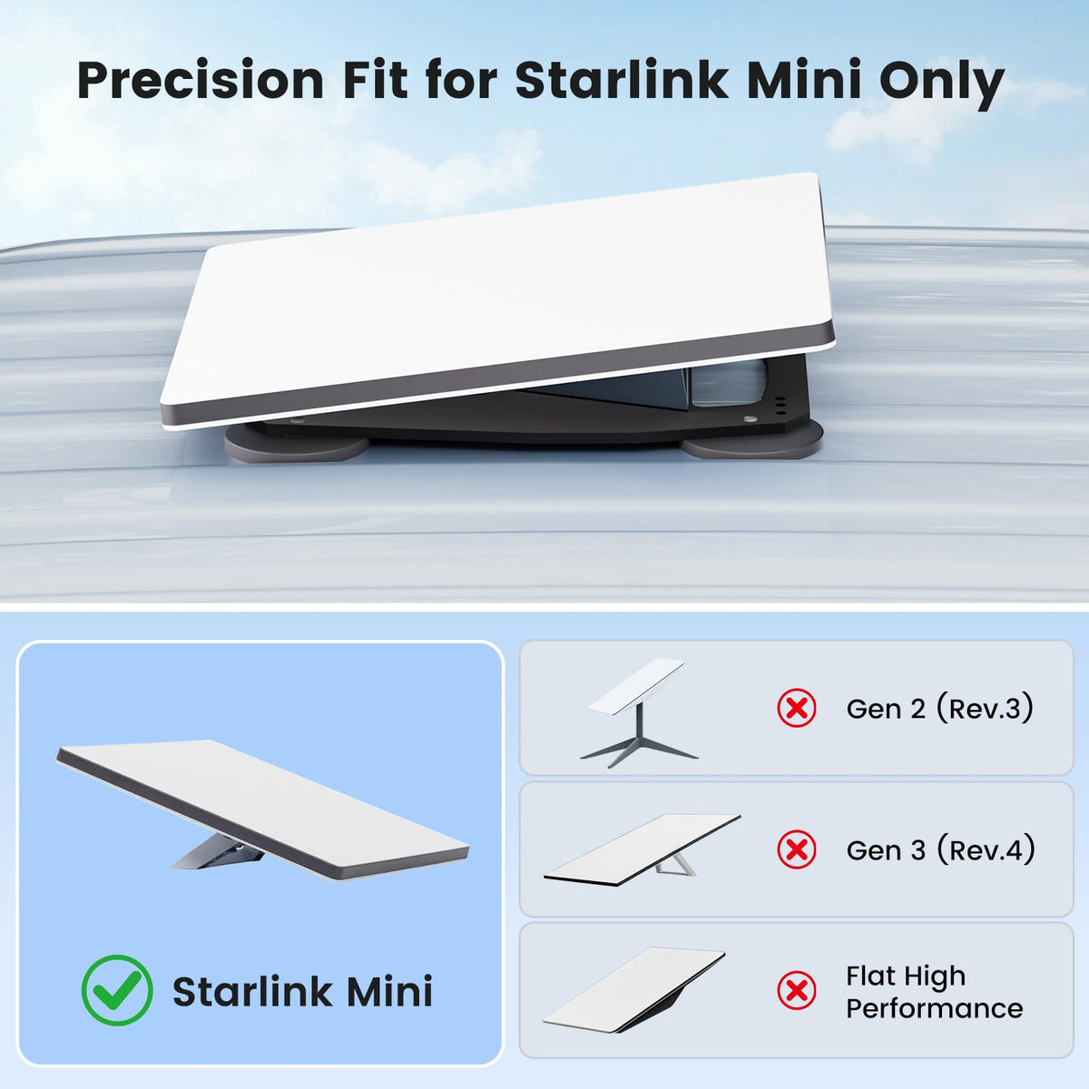 STARGEAR Starlink Mini Mount weather-ready build for outdoor use.