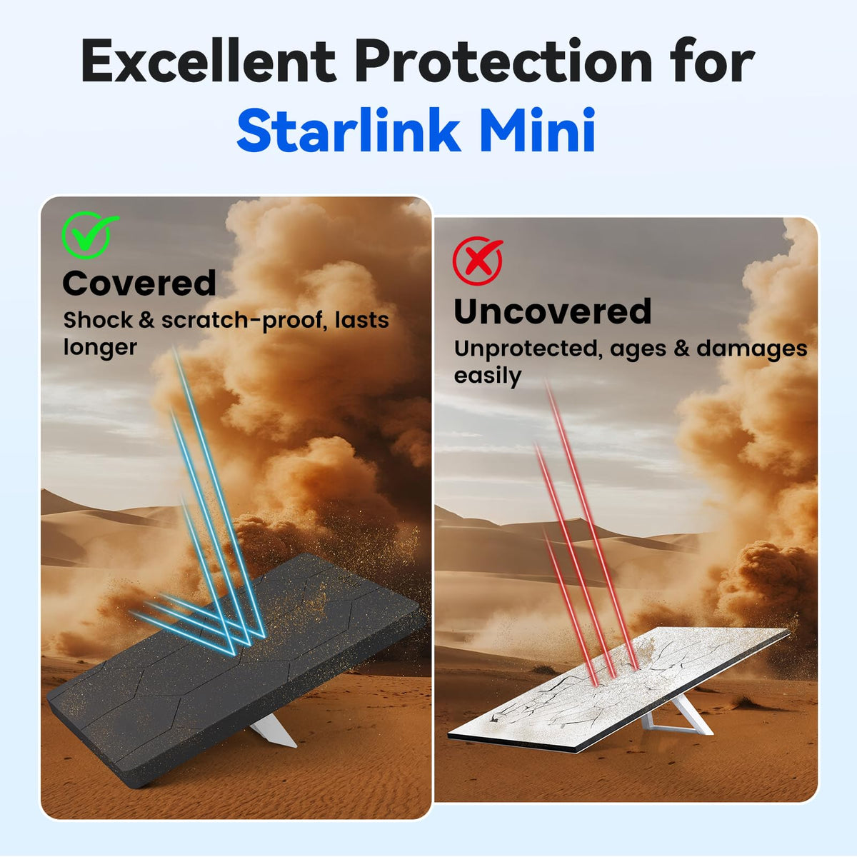STARGEAR hand holding cover demonstrating portable size benefit