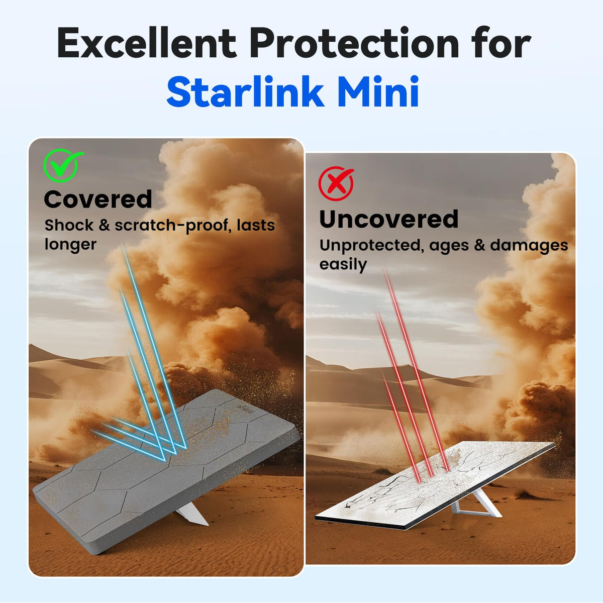 STARGEAR cover held in hand showing scale for easy portability and installation