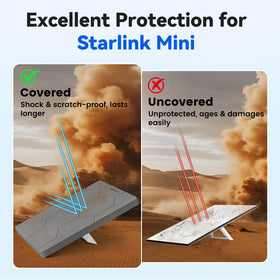 STARGEAR cover held in hand showing scale for easy portability and installation