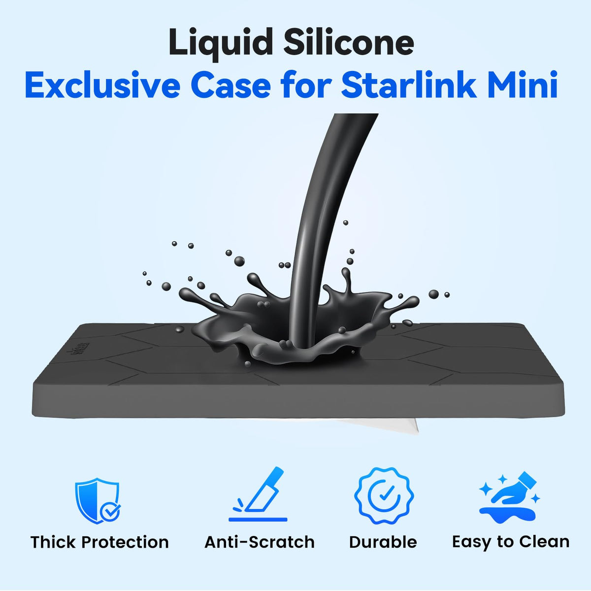 STARGEAR water beading on cover showing weather resistance benefit