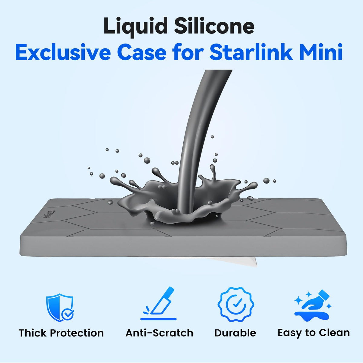 STARGEAR cover with water droplets showing waterproof resistance for outdoor use