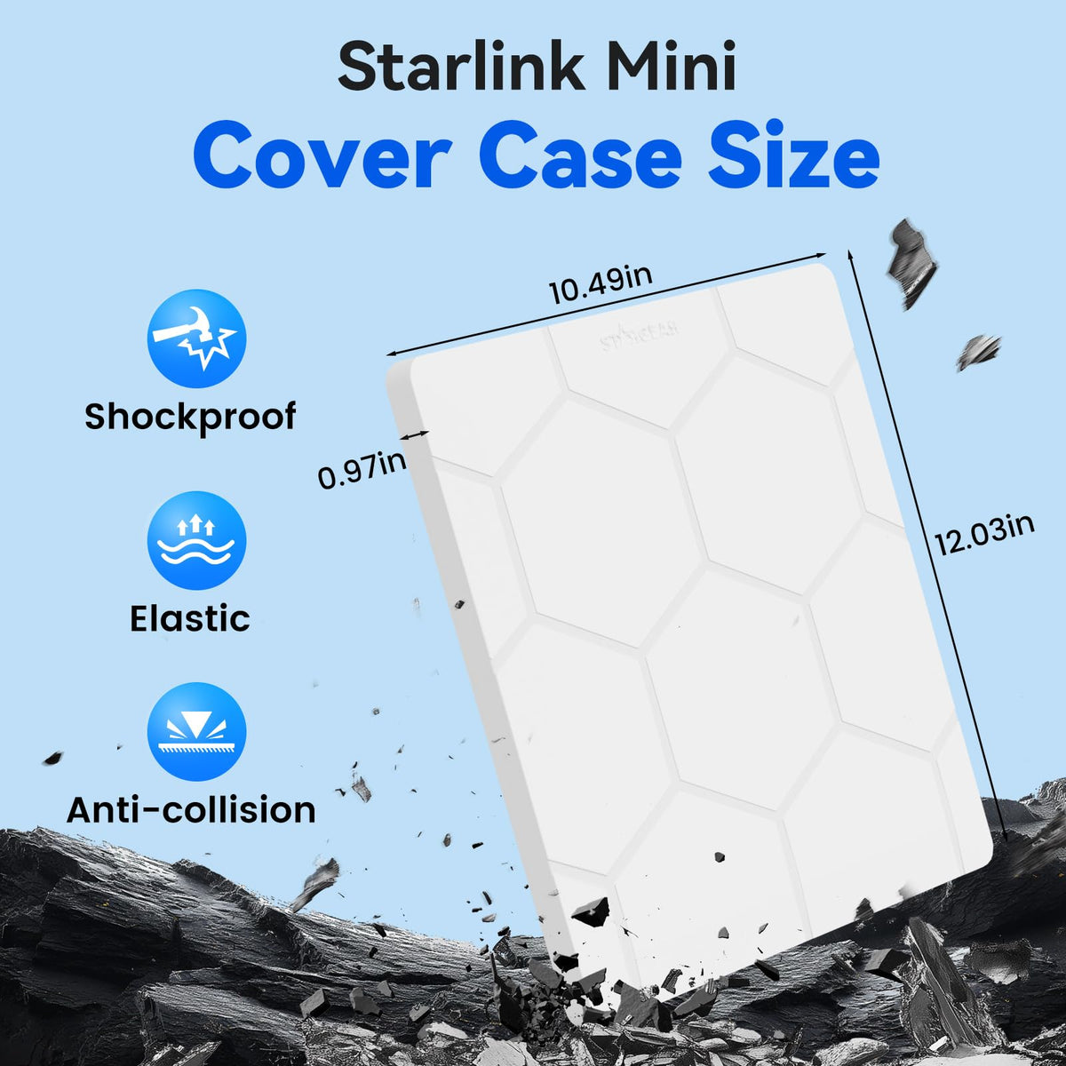 STARGEAR size comparison with hand showing compactness and easy transport benefit