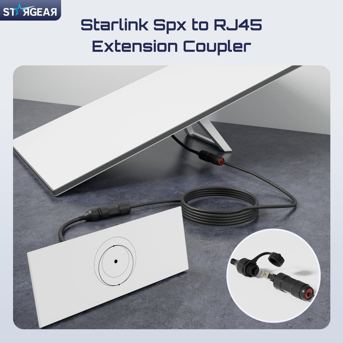 Rugged outdoor installation suitable for RVs and backyards.