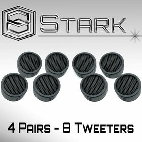 Stark Industries one-three-eight inch silk dome tweeter close-up for high frequency clarity