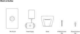 Starlink Router Mini side angle highlights ambient status light and modern aesthetics.