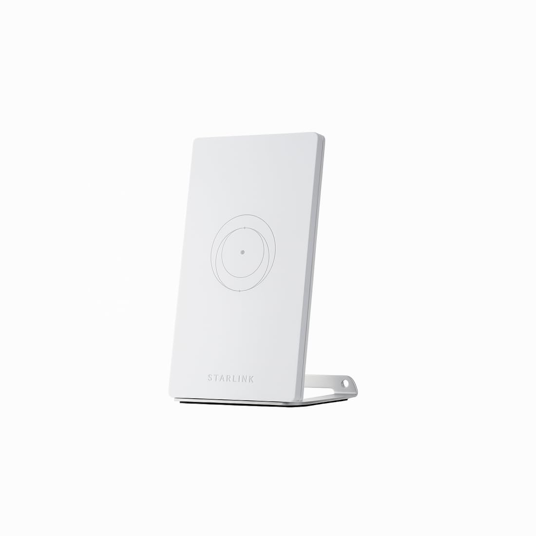 Starlink Router Mini on a vertical stand optimizes signal distribution in small rooms.