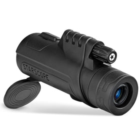 STARSCOPE G3 front packaging showing compact monocular and benefits of portability