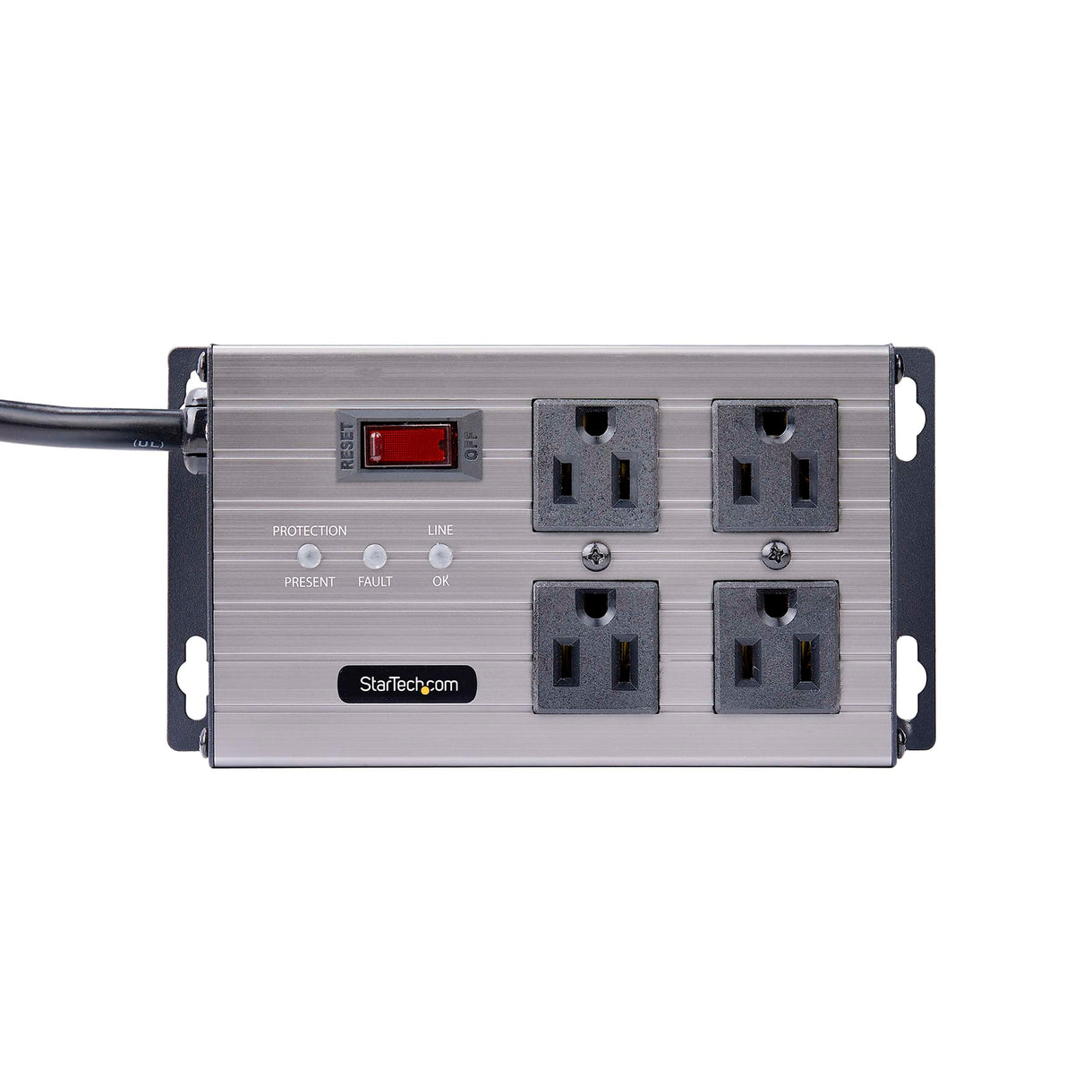 StarTech.com 3450-joule surge protector safeguards equipment from power spikes