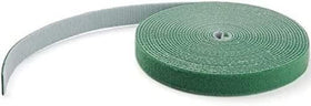 StarTech.com 50ft hook-and-loop roll in green for adjustable, reusable cable organization.