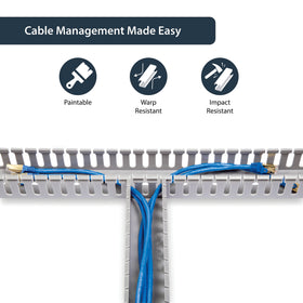 StarTech.com detailed side openings of AD2X2 for customizable cable entry