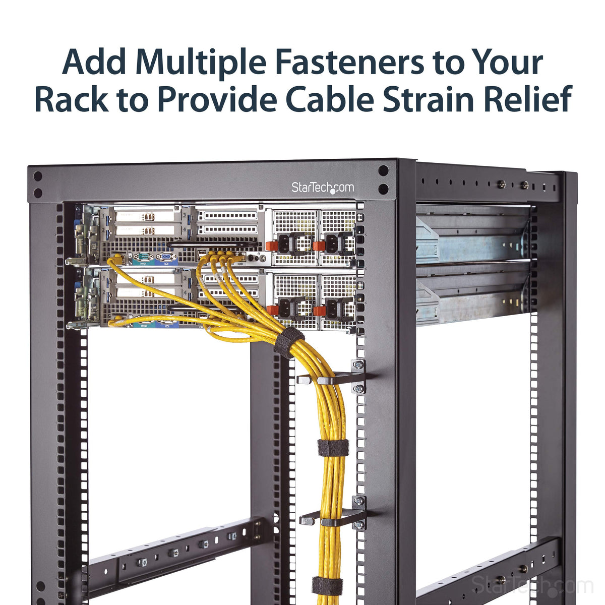 StarTech.com used to tidy server rack cables, improves organization and airflow