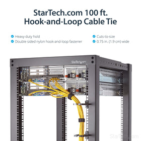 StarTech.com close-up of hook-and-loop texture, shows strong fasten grip