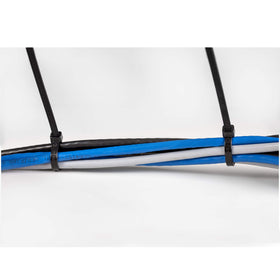 StarTech.com 100-pack black ties ideal for office or server rooms.