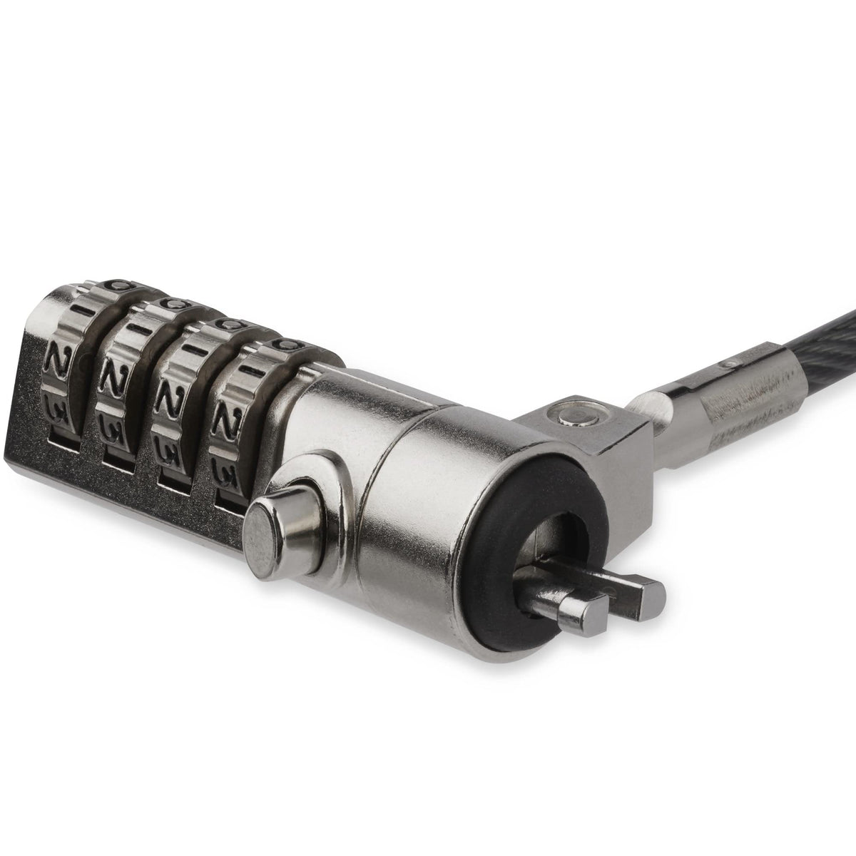 StarTech.com lock head demonstrates K-slot compatibility for many devices.