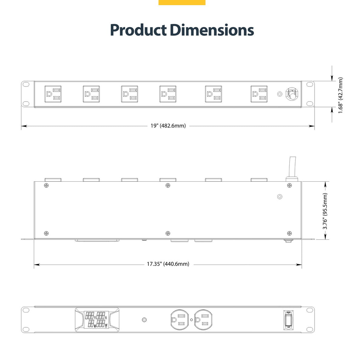 StarTech.com 19-inch rack compatibility simplifies data center integration.