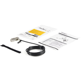 StarTech.com vinyl-coated steel cable protects surfaces while securing devices.