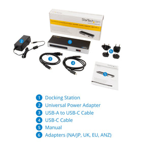 Separate 3.5 mm audio jacks for headset and mic setups