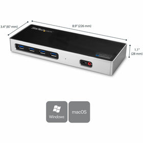 Includes both USB-C and USB-A cables for easy setup