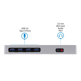 Six USB 3.0 ports provide quick access for peripherals