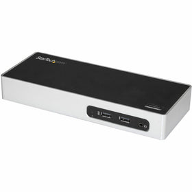 StarTech.com DK30ADD dual-monitor dock with HDMI and DVI for enhanced workstation setup.