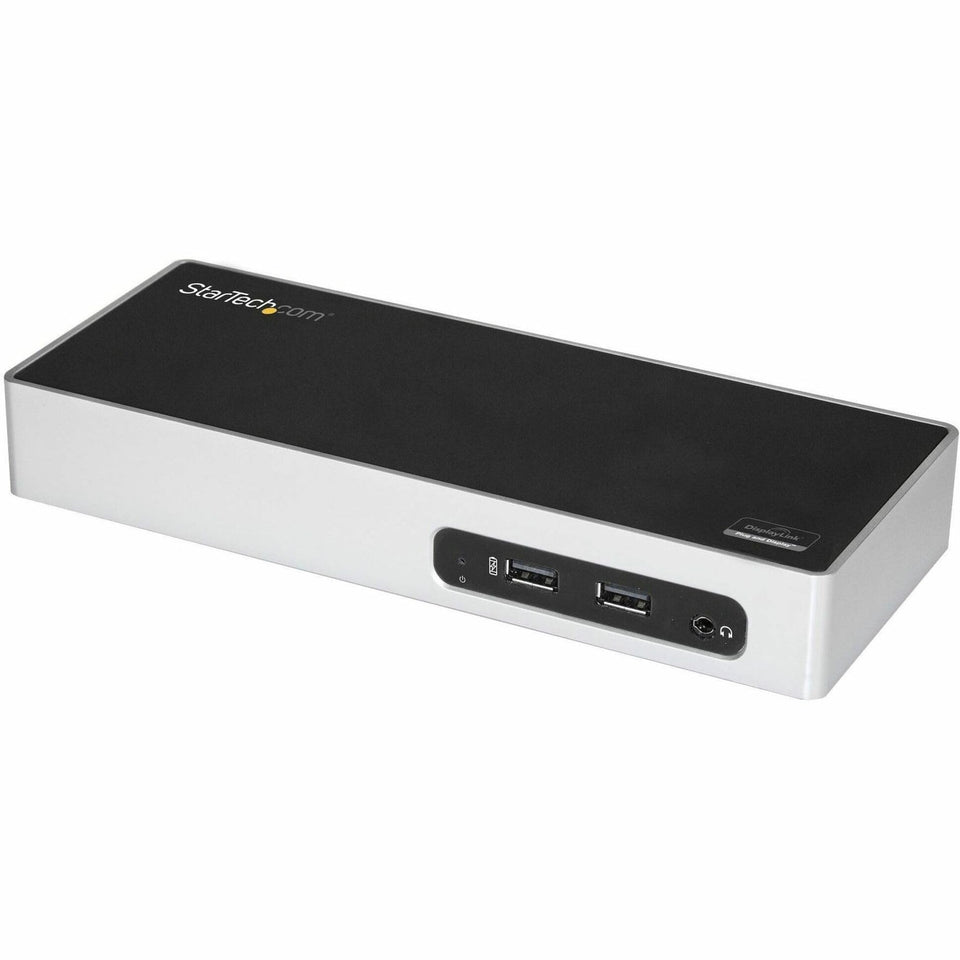 StarTech.com DK30ADD dual-monitor dock with HDMI and DVI for enhanced workstation setup.