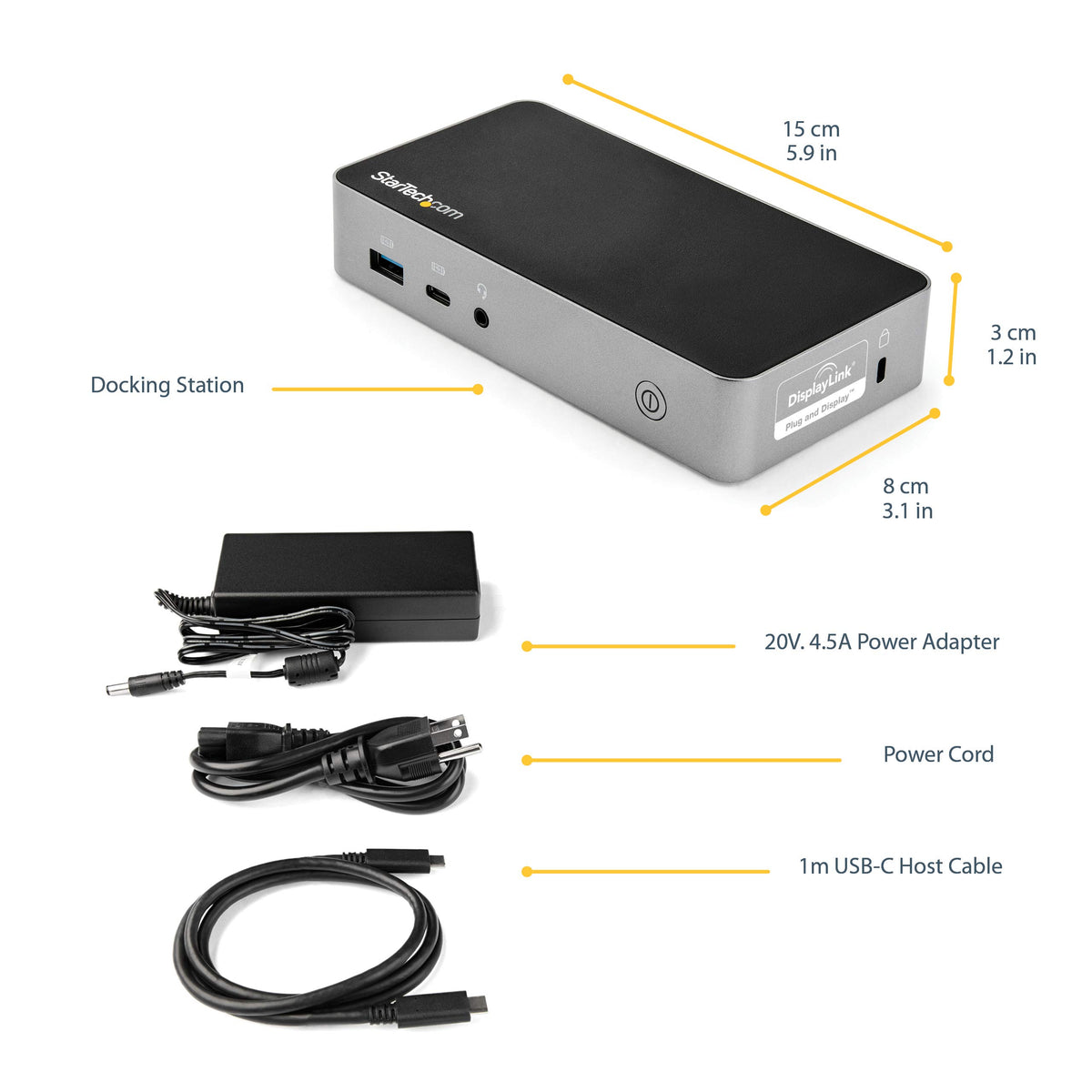 StarTech.com DK30CHHPD compact docking hub for hot-desking setups