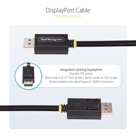 StarTech.com DP40 cable nickel-plated ends ensure durability and long-term performance
