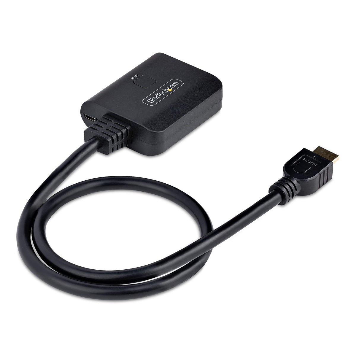 StarTech HDMI splitter 2-out setup mirroring two displays