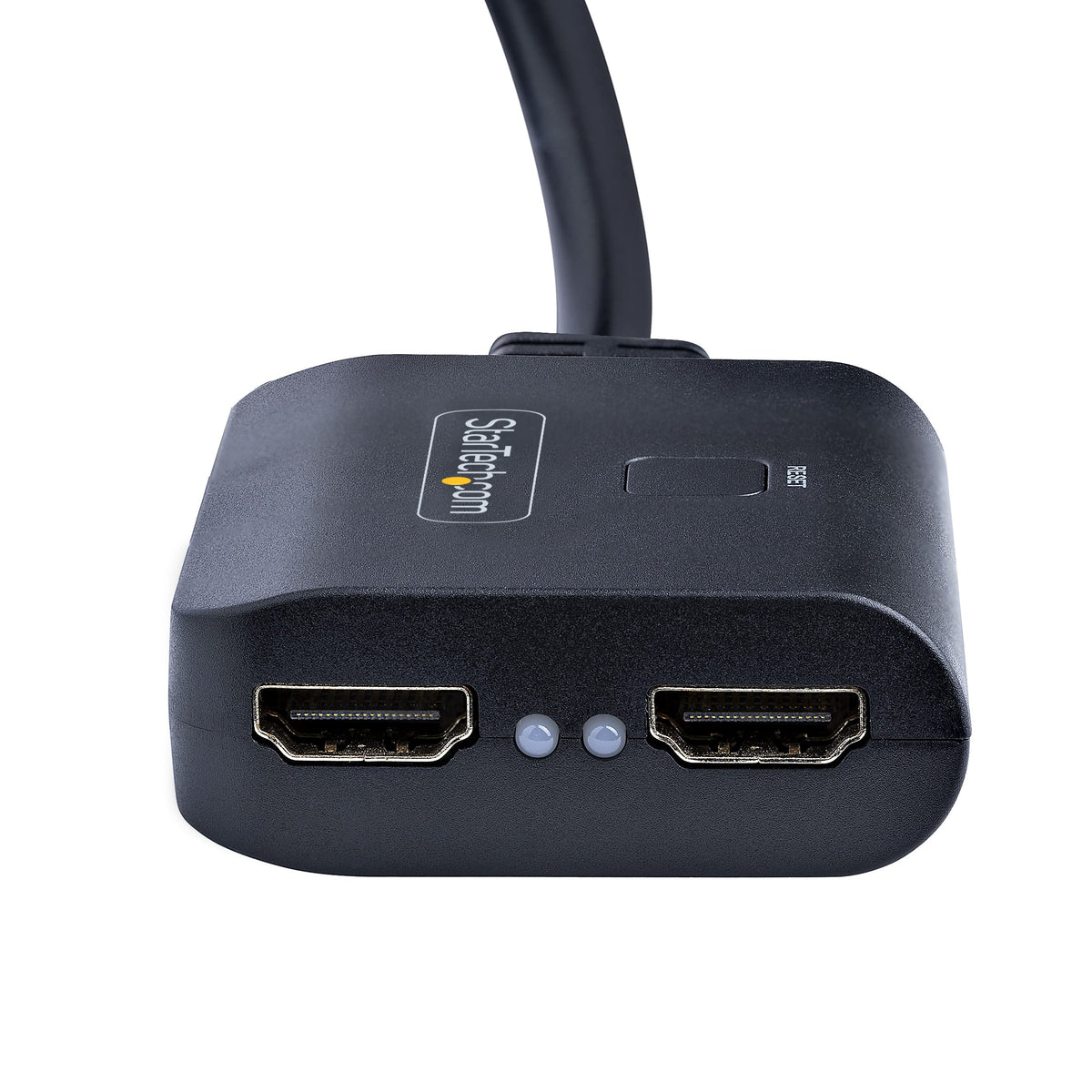 StarTech HDMI splitter with included USB power cable enables flexible placement