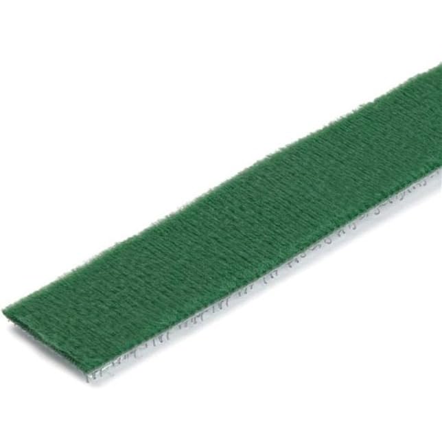 StarTech HKLP100GN reusable green fasteners securing cables and reducing strain on connectors.