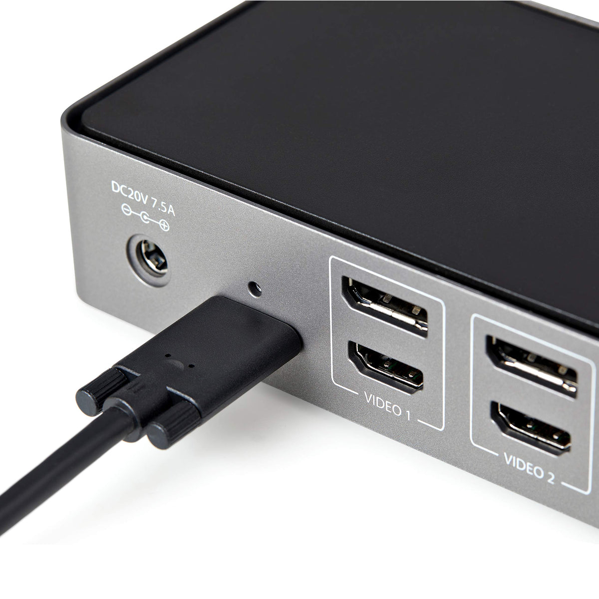 StarTech.com 85W Power Delivery keeps the host laptop charged while working.