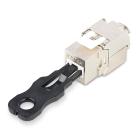 StarTech.com security key next to locks for scale, demonstrating quick removal benefit