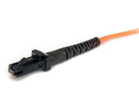 StarTech.com close-up of LC-LC multimode connectors ensuring reliable network connections